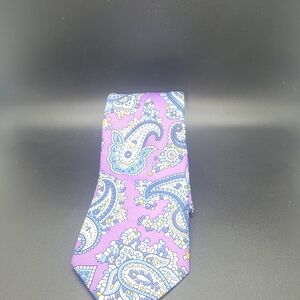 Jos. A. Bank Purple and Blue Paisley Tie